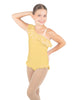 Solid Lycra One Shoulder w Ruffle w Leg Flutter Leotard