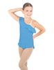 Solid Lycra One Shoulder w Ruffle w Leg Flutter Leotard