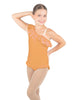 Solid Lycra One Shoulder w Ruffle w Leg Flutter Leotard