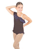 Solid Lycra One Shoulder w Ruffle w Leg Flutter Leotard