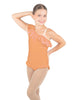 Solid Lycra One Shoulder w Ruffle w Leg Flutter Leotard