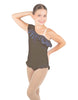 Solid Lycra One Shoulder w Ruffle w Leg Flutter Leotard