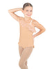 Solid Lycra One Shoulder w Ruffle w Leg Flutter Leotard