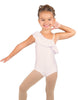 Solid Lycra One Shoulder w Ruffle Leotard