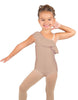 Solid Lycra One Shoulder w Ruffle Leotard