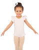 Solid Lycra Tank with Gather Sleeve and Legs Leotard