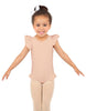Solid Lycra Tank with Gather Sleeve and Legs Leotard