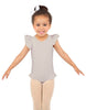 Solid Lycra Tank with Gather Sleeve and Legs Leotard