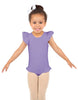 Solid Lycra Tank with Gather Sleeve and Legs Leotard