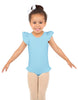 Solid Lycra Tank with Gather Sleeve and Legs Leotard