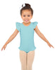 Solid Lycra Tank with Gather Sleeve and Legs Leotard