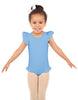 Solid Lycra Tank with Gather Sleeve and Legs Leotard