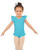 Solid Lycra Tank with Gather Sleeve and Legs Leotard