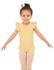 Solid Lycra Tank with Gather Sleeve and Legs Leotard
