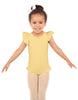 Solid Lycra Tank with Gather Sleeve and Legs Leotard