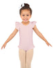 Solid Lycra Tank with Gather Sleeve and Legs Leotard