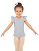 Solid Lycra Tank with Gather Sleeve and Legs Leotard
