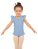 Solid Lycra Tank with Gather Sleeve and Legs Leotard
