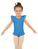 Solid Lycra Tank with Gather Sleeve and Legs Leotard