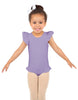 Solid Lycra Tank with Gather Sleeve and Legs Leotard