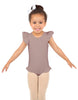 Solid Lycra Tank with Gather Sleeve and Legs Leotard