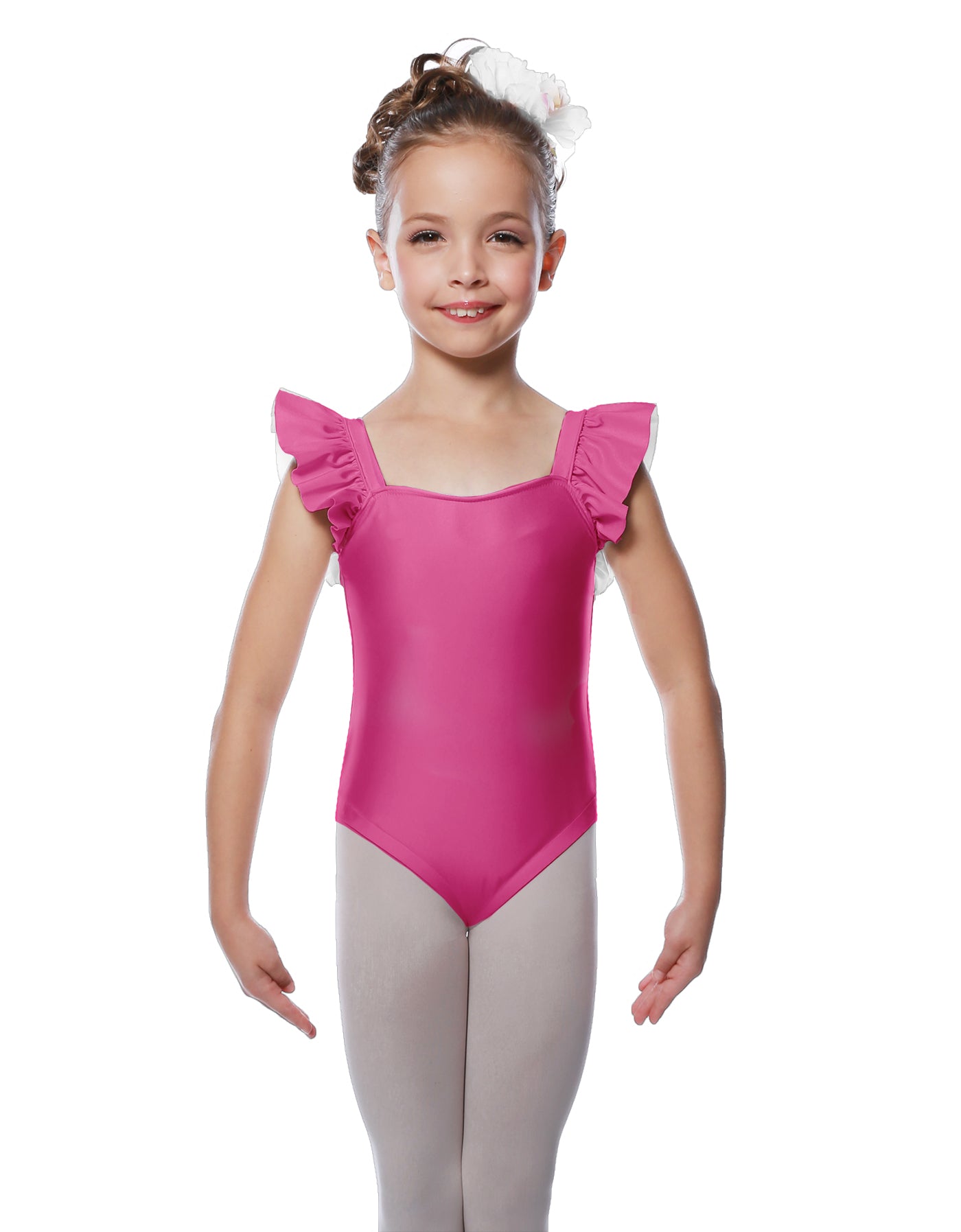 Solid Lycra Flutter Strap Leotard