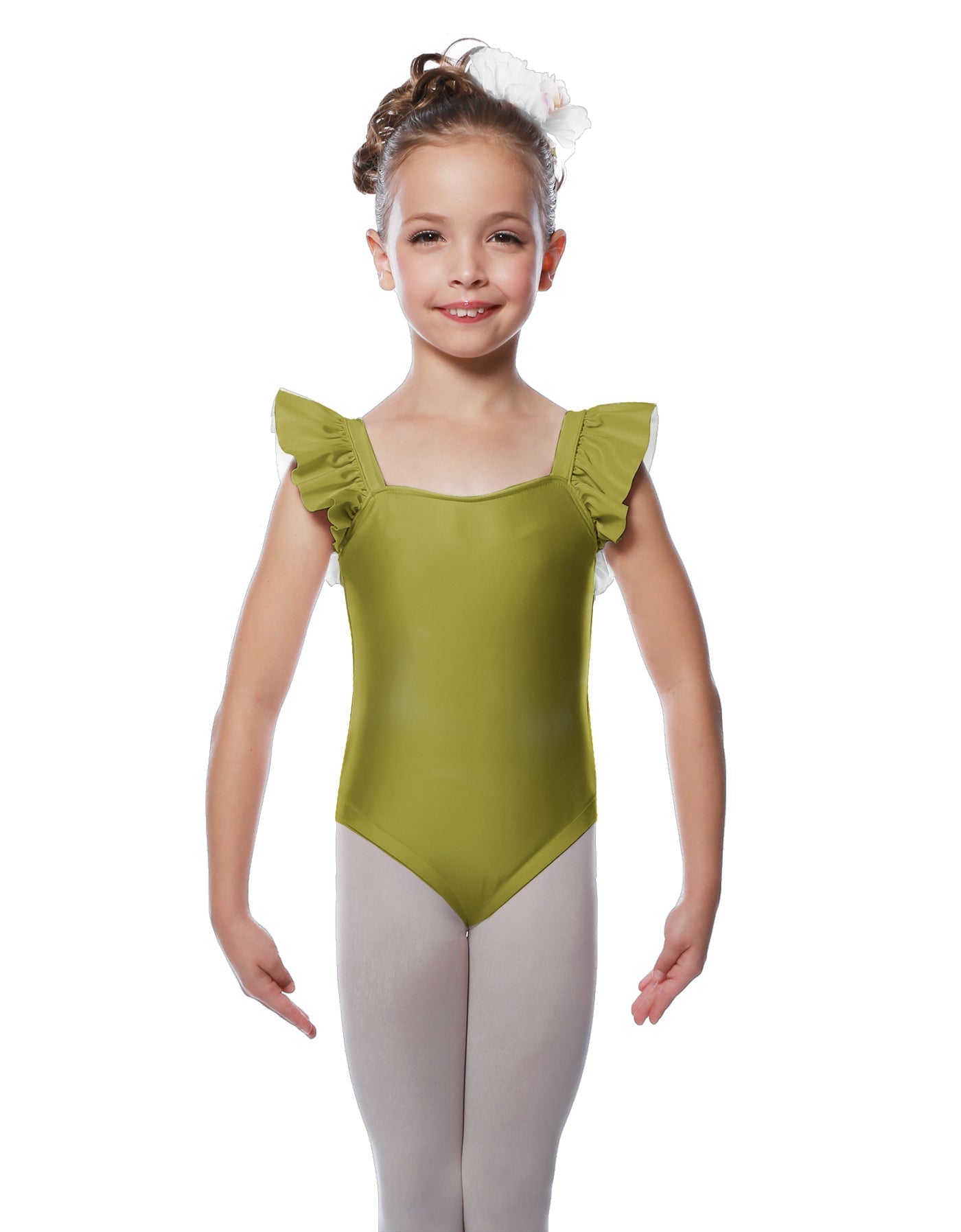 Solid Lycra Flutter Strap Leotard