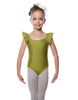 Solid Lycra Flutter Strap Leotard