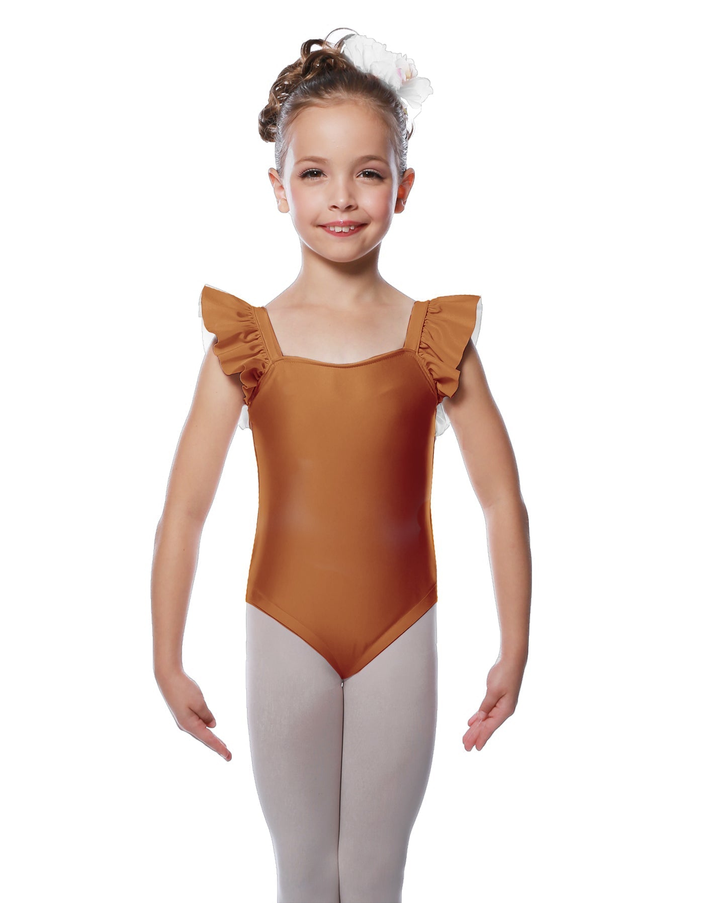 Solid Lycra Flutter Strap Leotard
