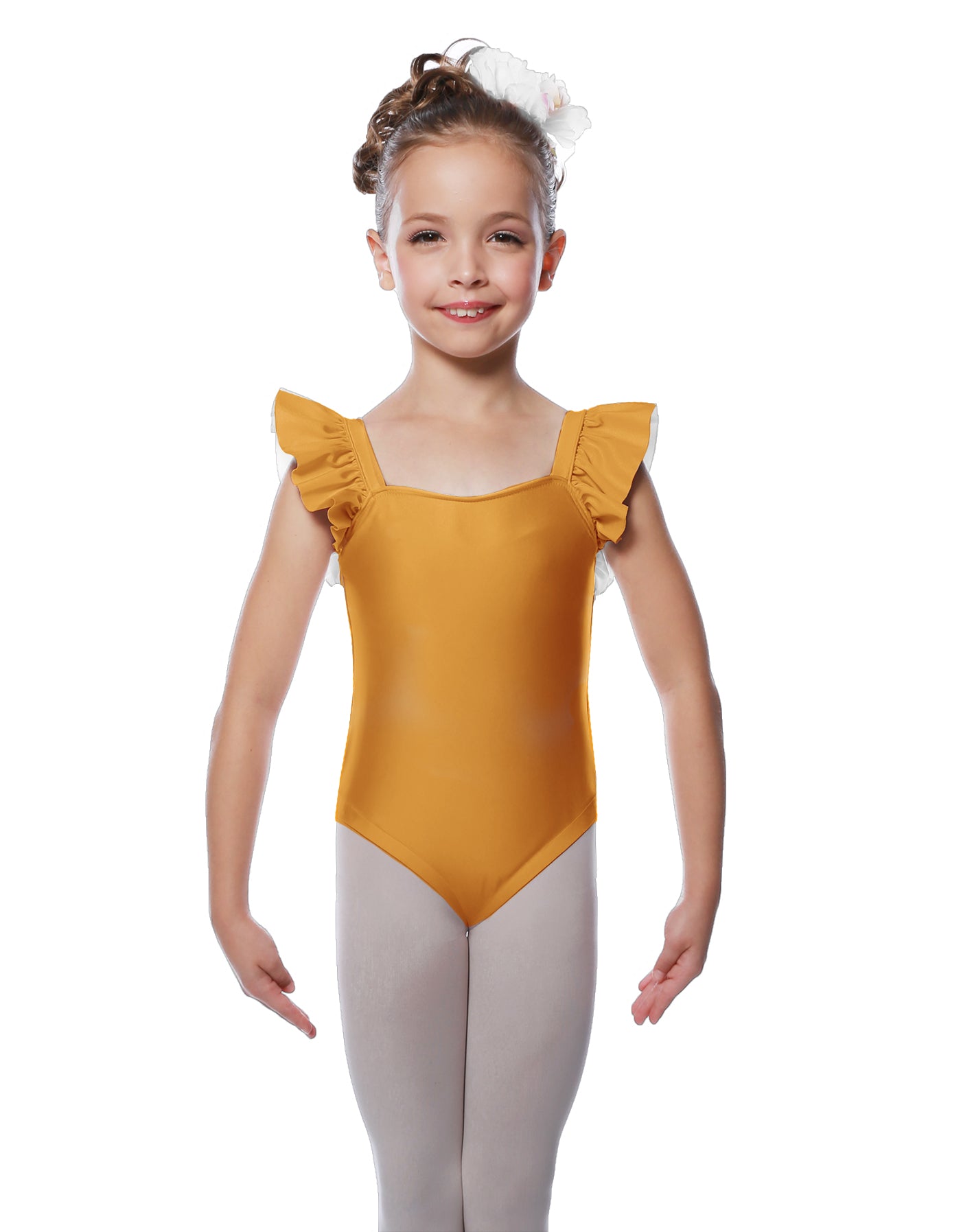 Solid Lycra Flutter Strap Leotard