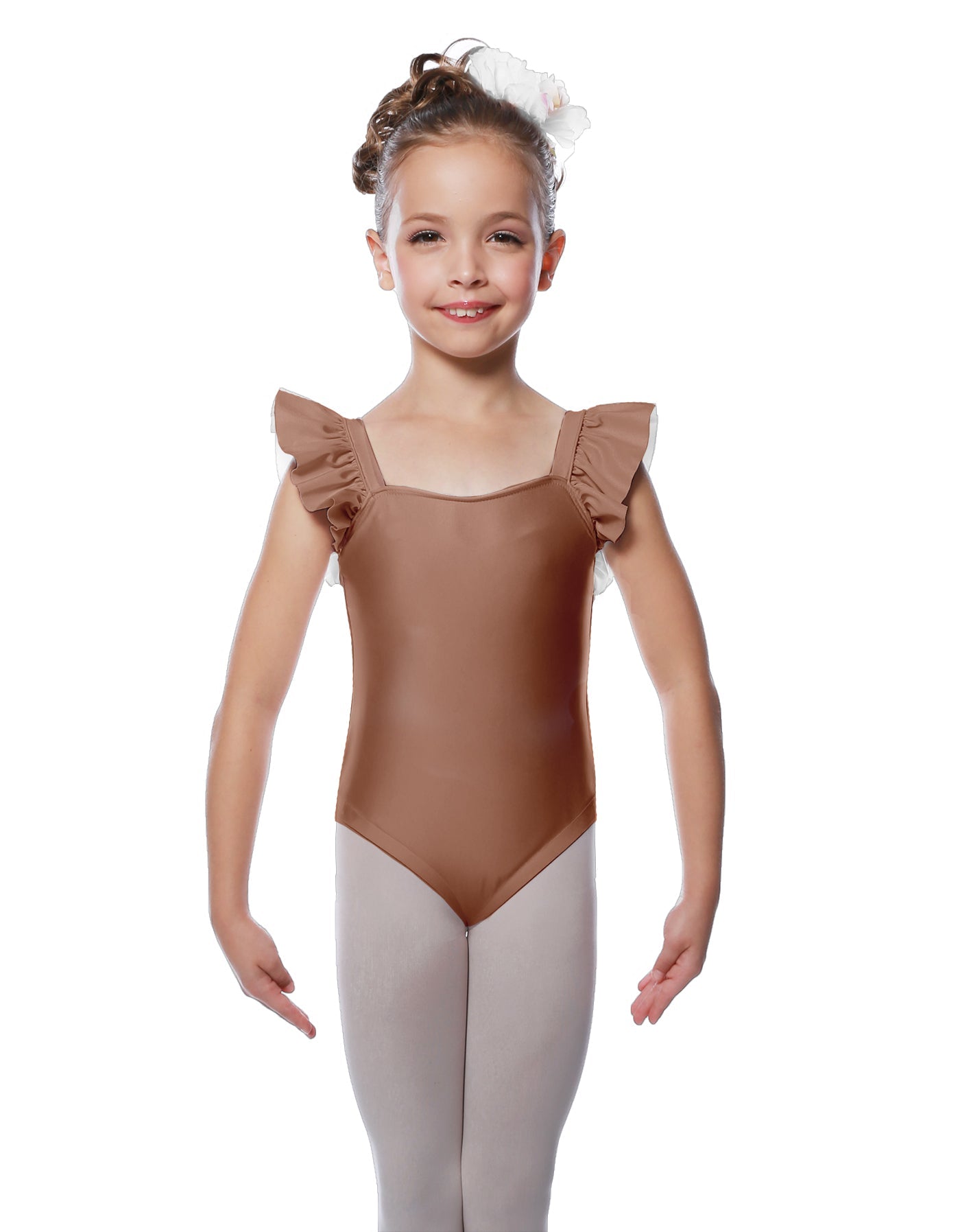 Solid Lycra Flutter Strap Leotard