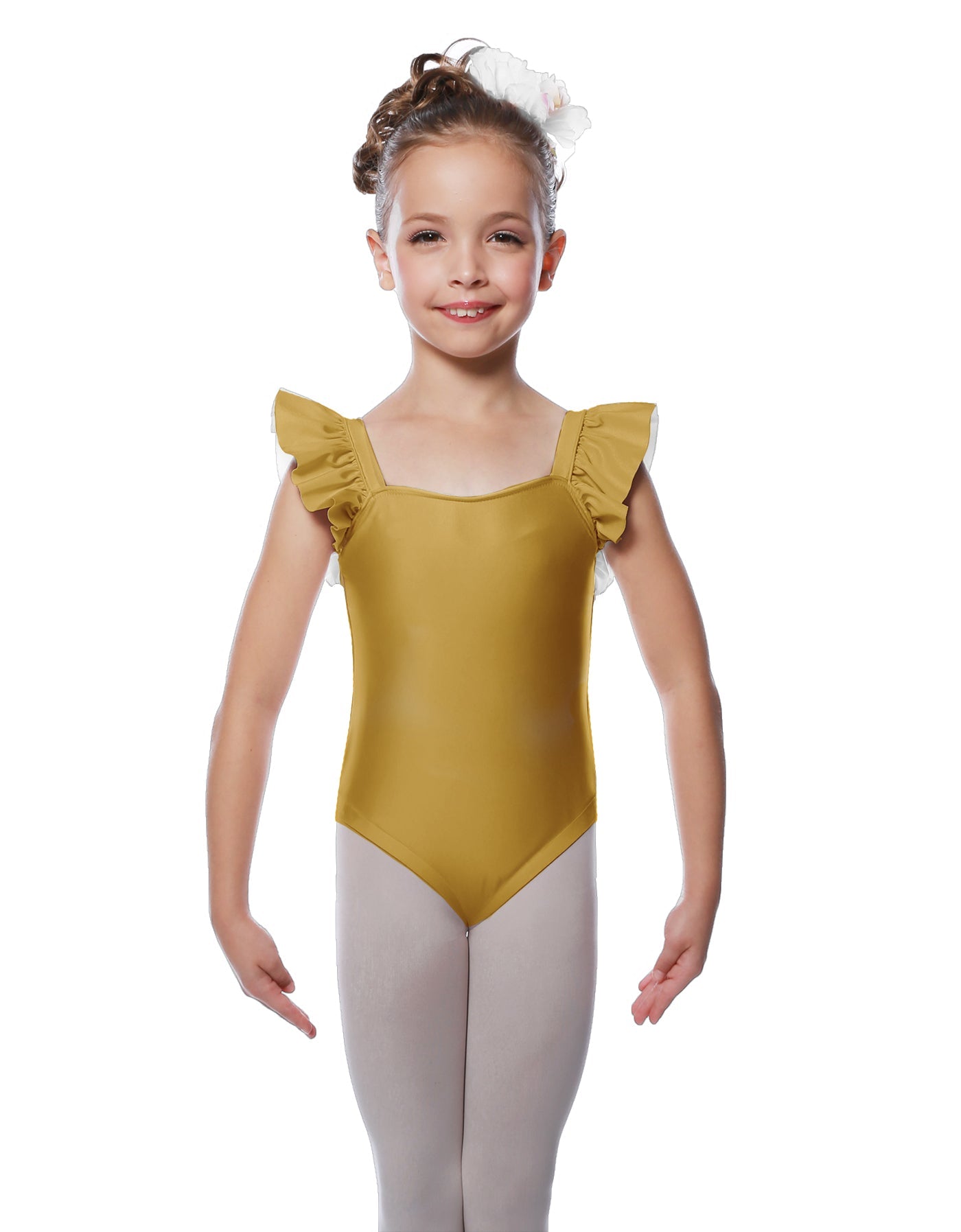 Solid Lycra Flutter Strap Leotard