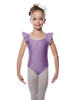 Solid Lycra Flutter Strap Leotard