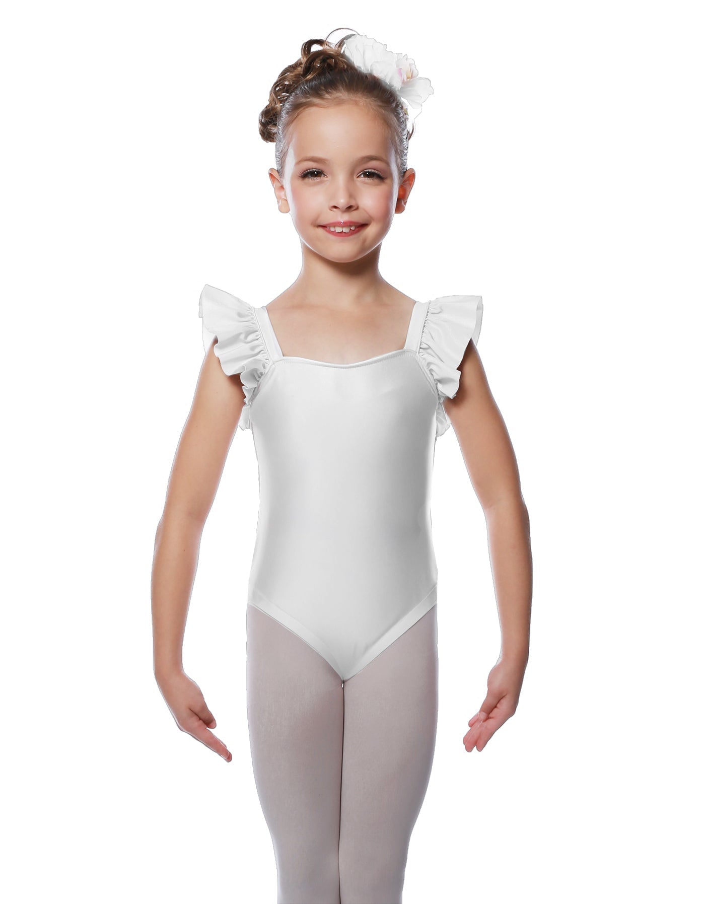 Solid Lycra Flutter Strap Leotard