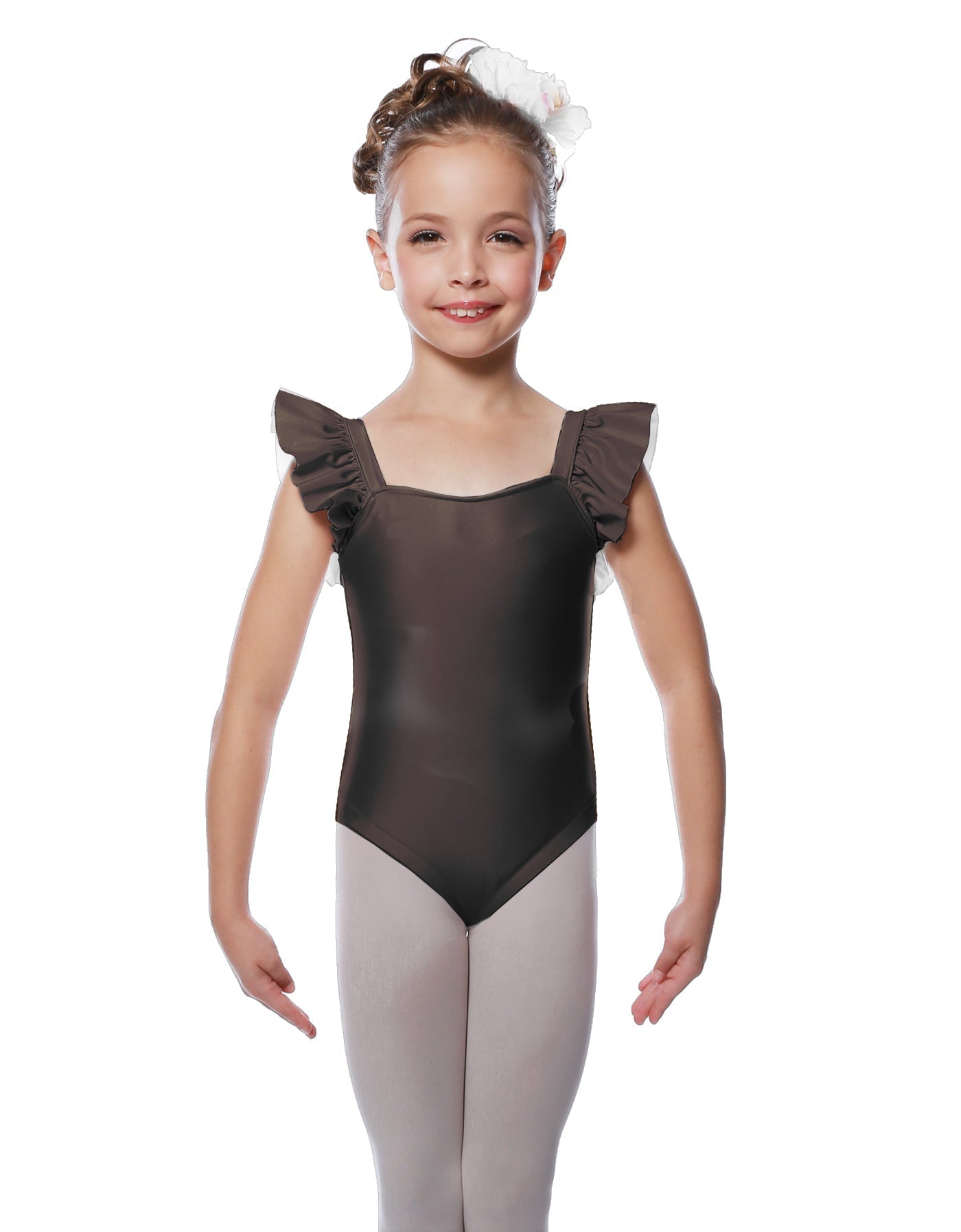 Solid Lycra Flutter Strap Leotard