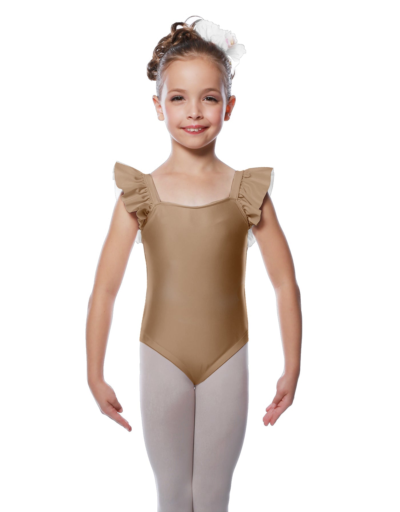 Solid Lycra Flutter Strap Leotard