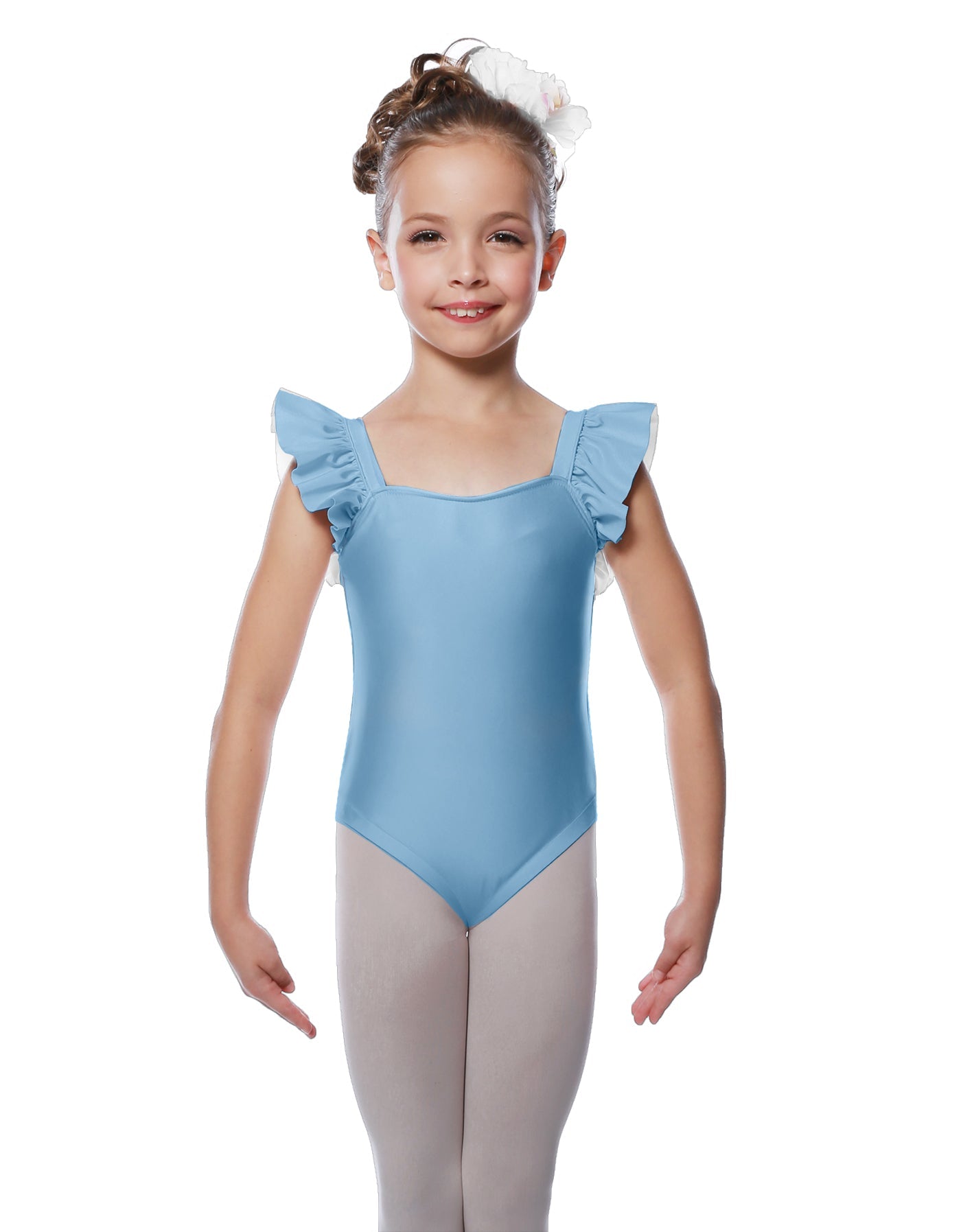 Solid Lycra Flutter Strap Leotard