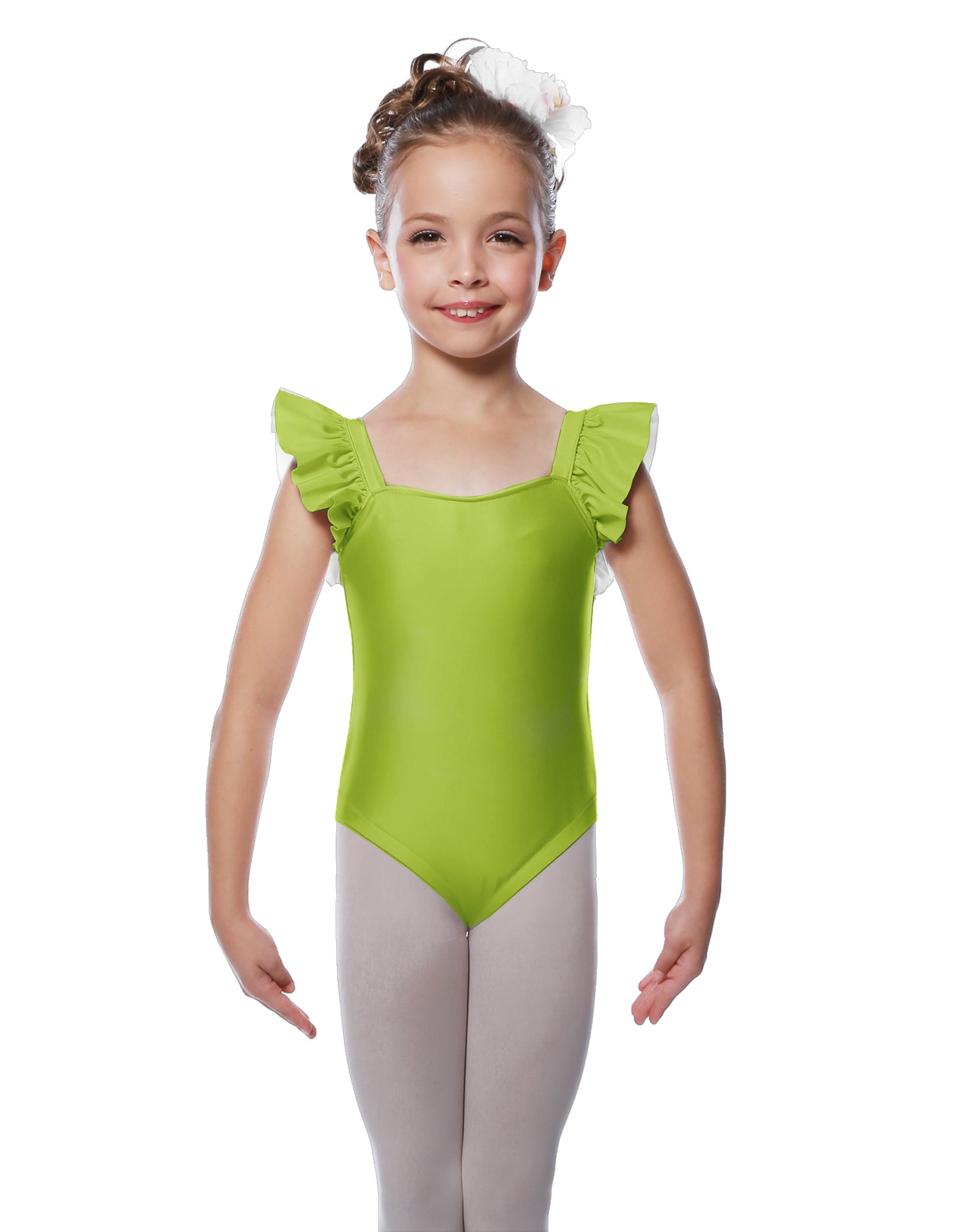 Solid Lycra Flutter Strap Leotard