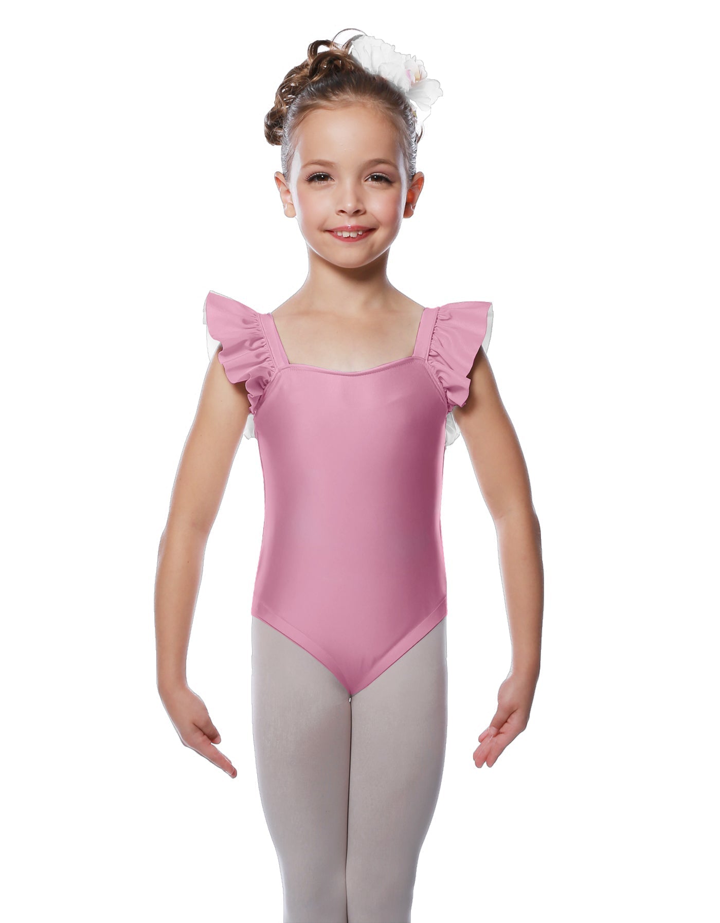 Solid Lycra Flutter Strap Leotard