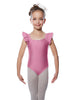 Solid Lycra Flutter Strap Leotard