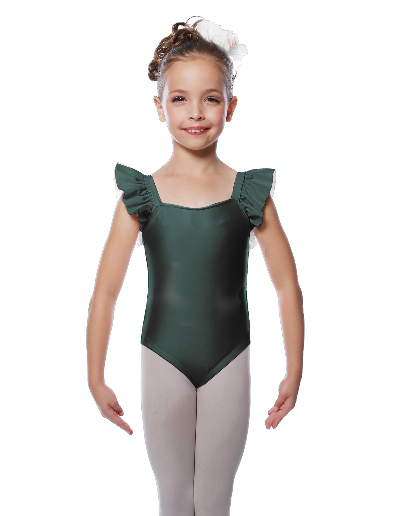 Solid Lycra Flutter Strap Leotard