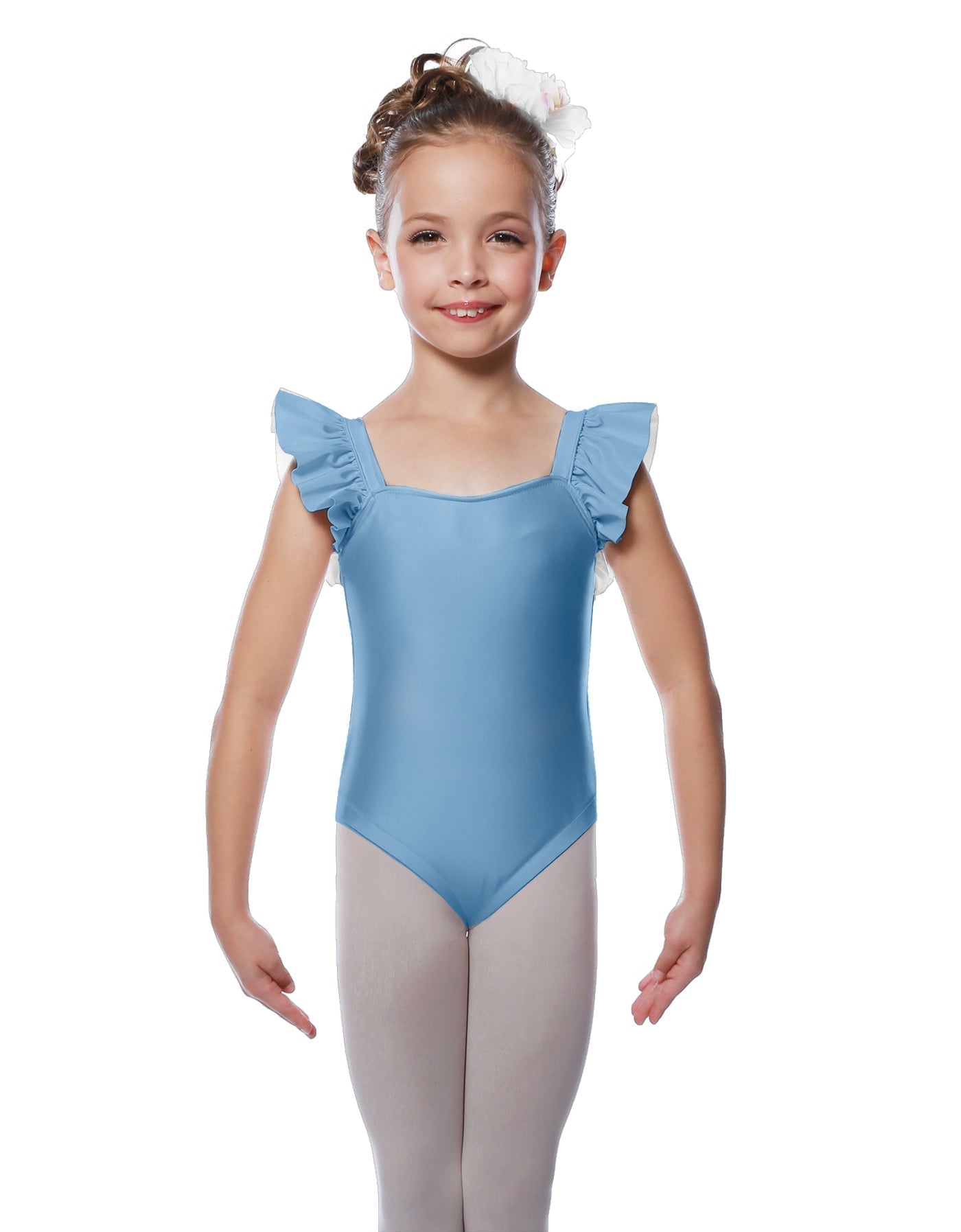 Solid Lycra Flutter Strap Leotard