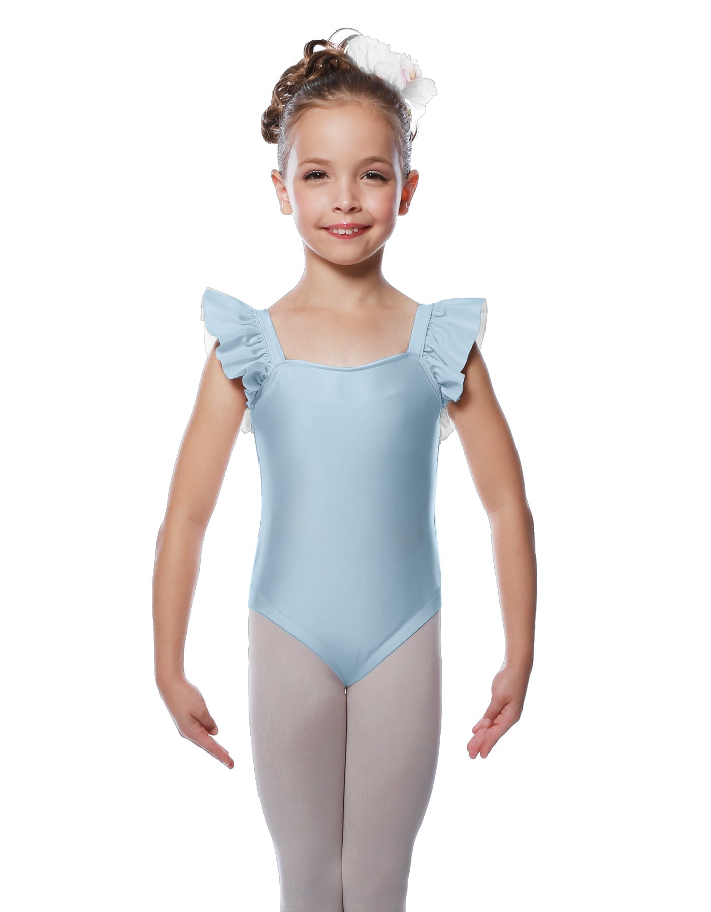 Solid Lycra Flutter Strap Leotard