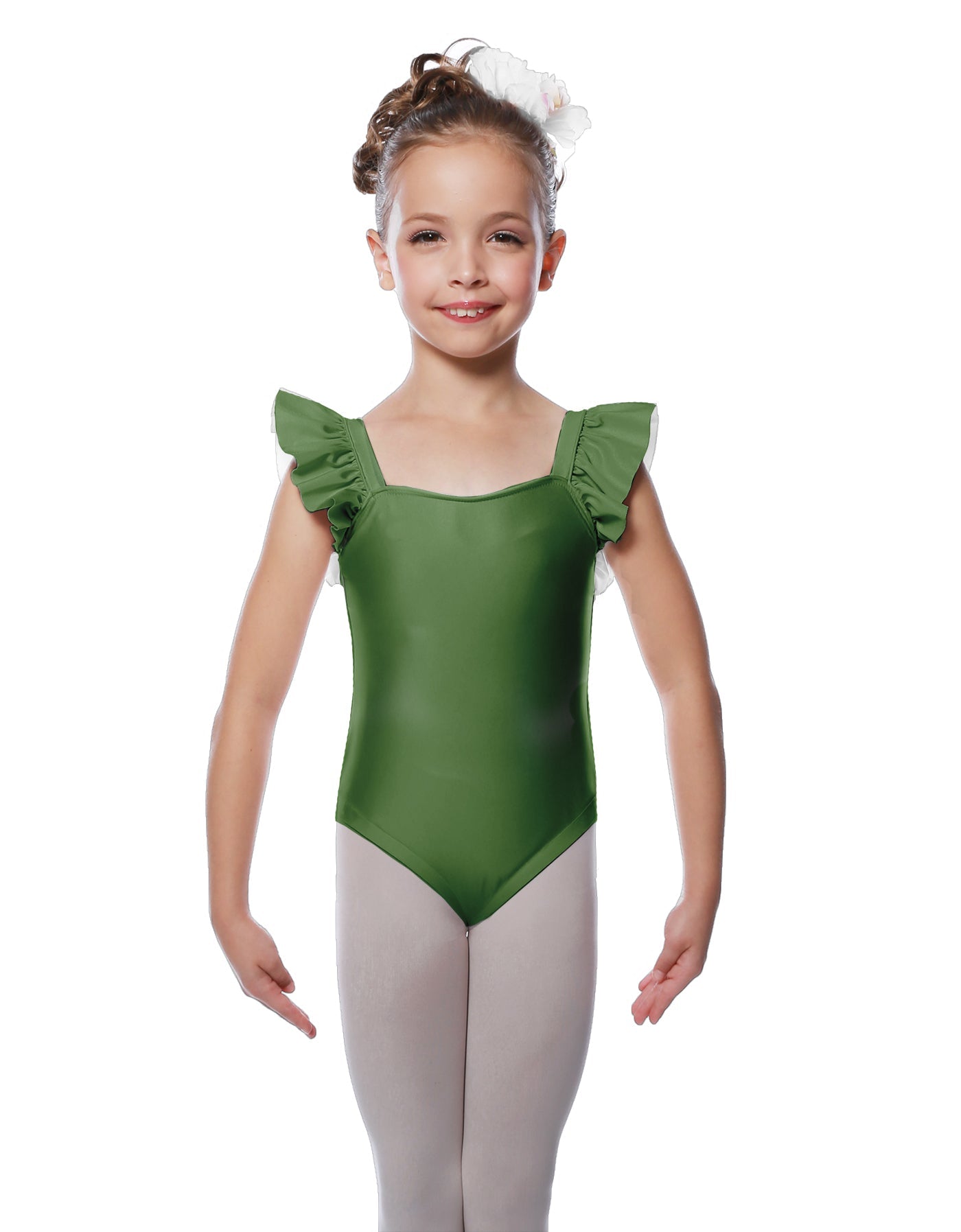 Solid Lycra Flutter Strap Leotard