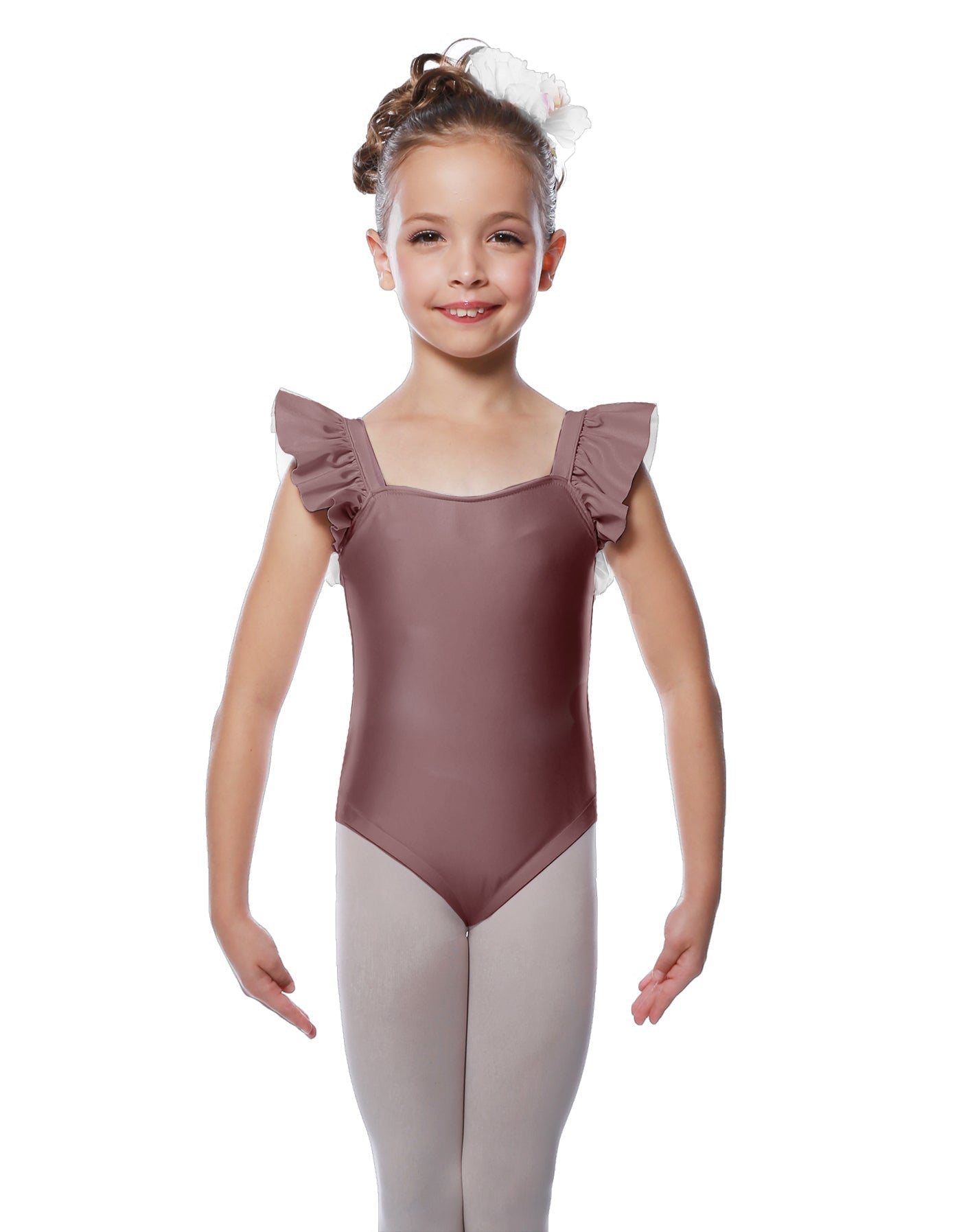 Solid Lycra Flutter Strap Leotard
