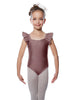 Solid Lycra Flutter Strap Leotard