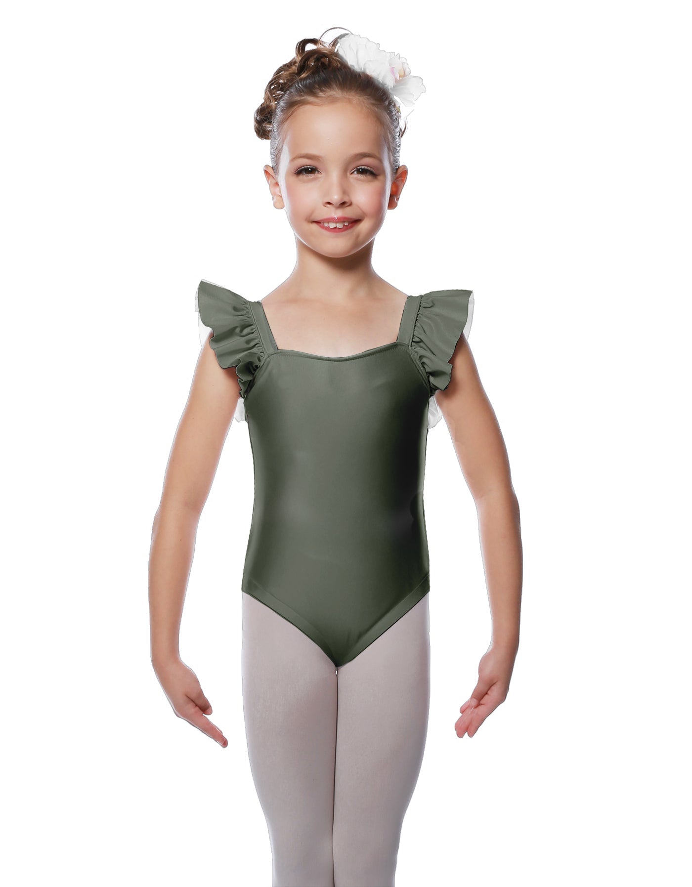 Solid Lycra Flutter Strap Leotard