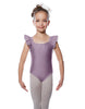 Solid Lycra Flutter Strap Leotard