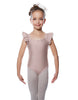 Solid Lycra Flutter Strap Leotard