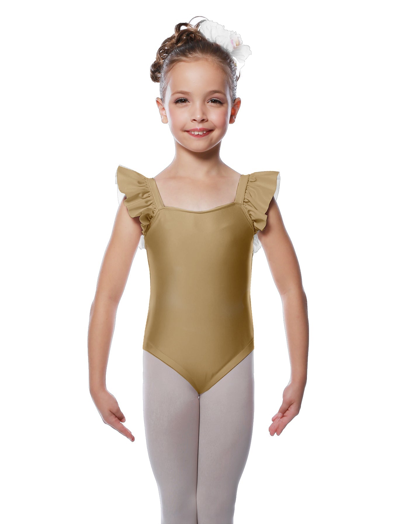 Solid Lycra Flutter Strap Leotard